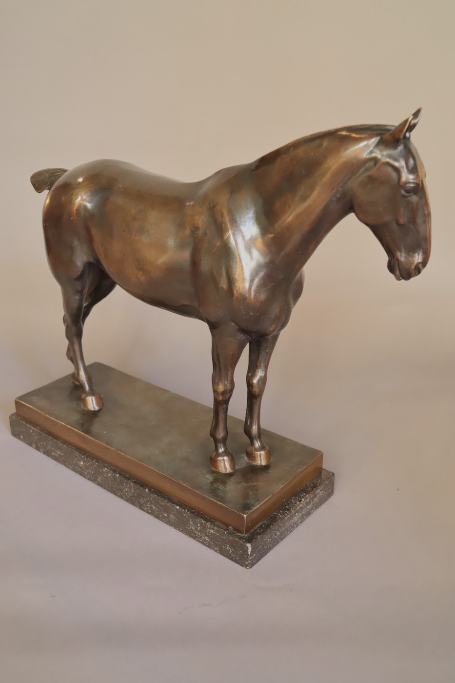 Bronze of a horse , circa 1920