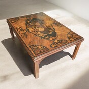 Coffeetable with a Dutch inlaid top