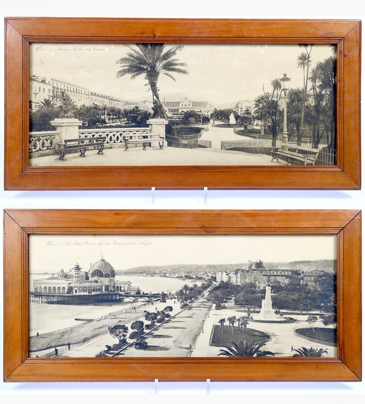 Pair of prints from Nice , dated 1912