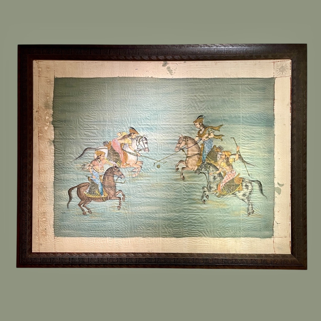 19th century Painting on silk . India 