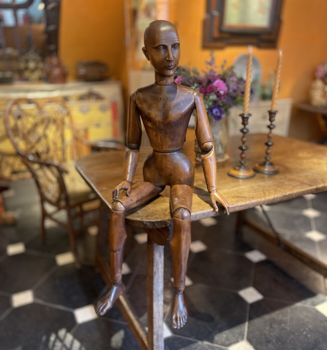 19th century wooden mannequin   