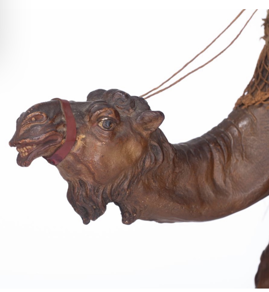 Arab on his camel, in pipe clay , in the manner of Angela Tripi,  circa 1900