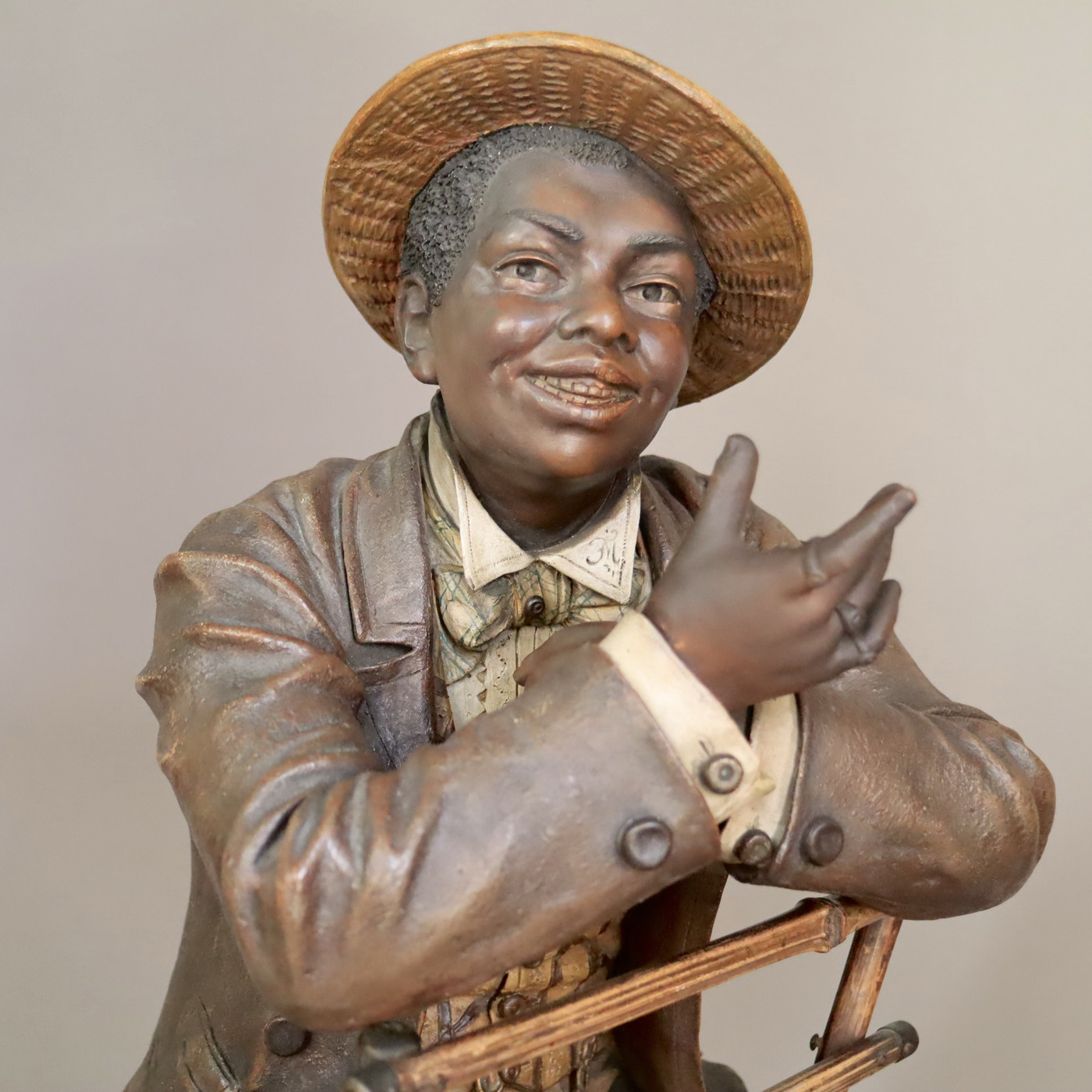 Austrian terracotta figure from johann Maresch , late 19th century