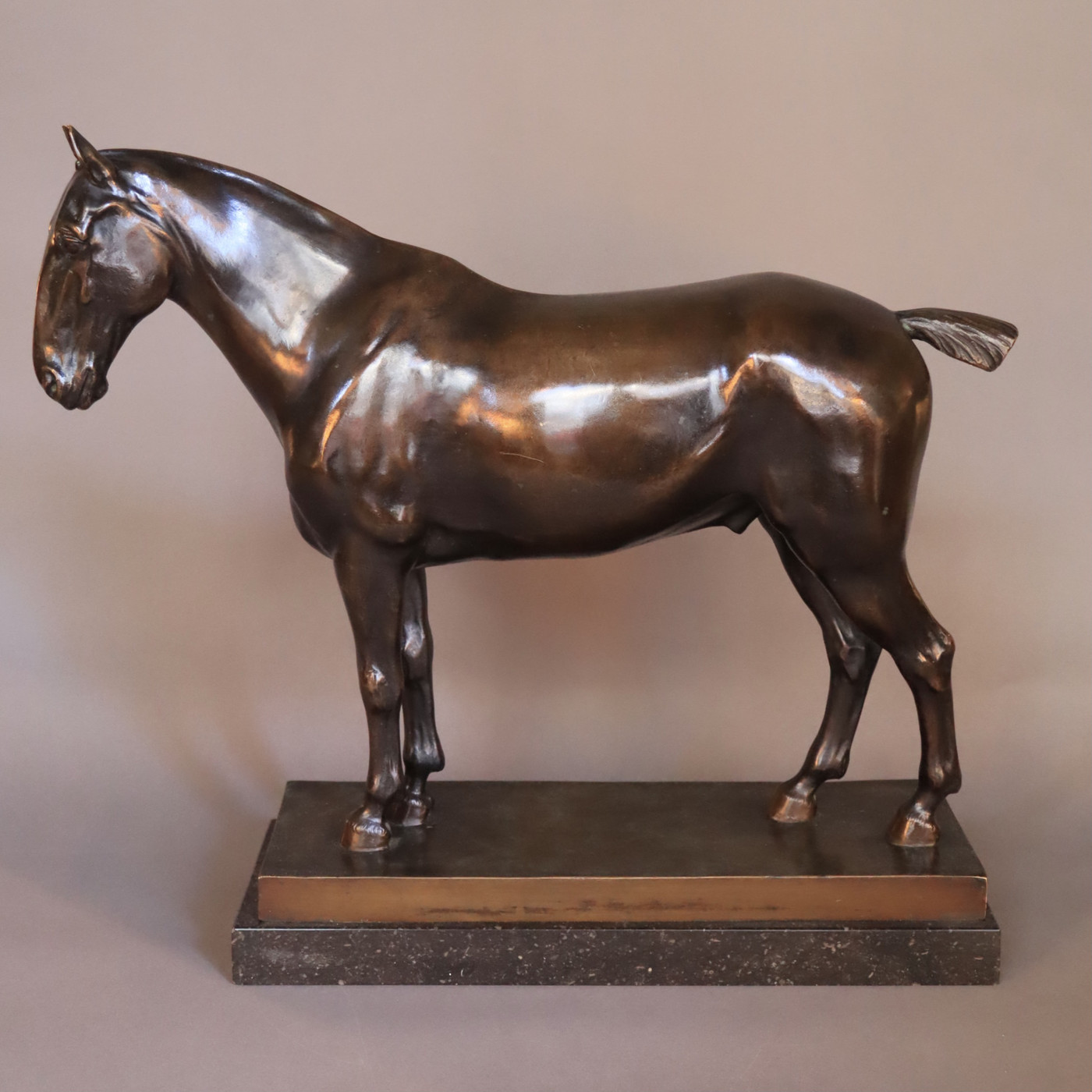 Bronze of a horse , circa 1920