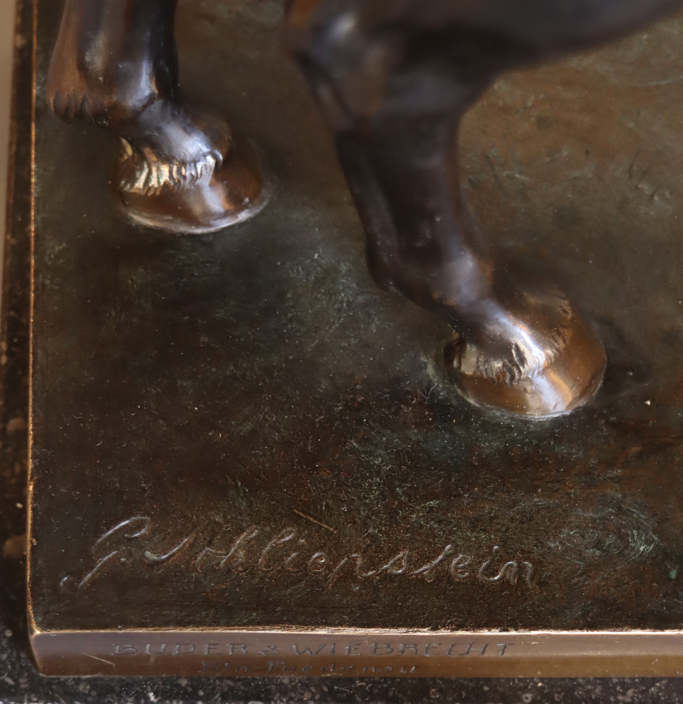 Bronze of a horse , circa 1920