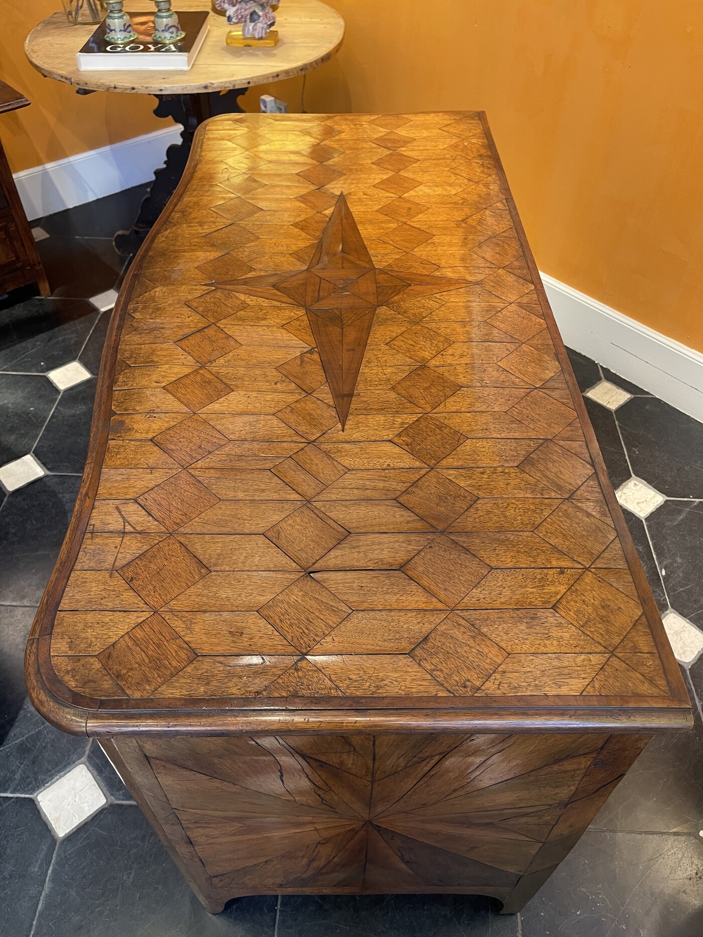 Chest of drawers in parqetry walnut , French circa 1800