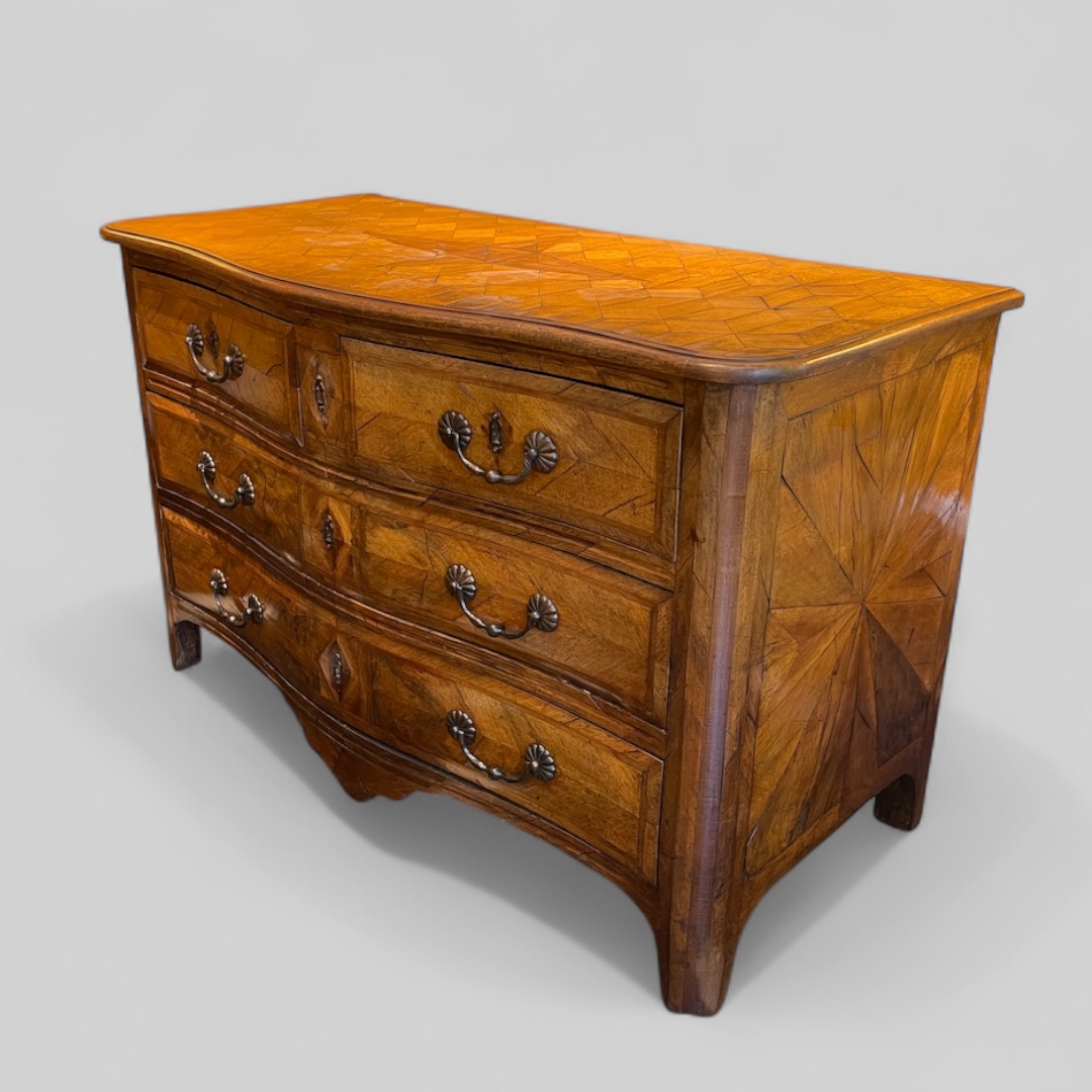 Chest of drawers in parqetry walnut , French circa 1800