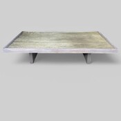 Coffee table with top made out of a 17th century door from the pyrenees