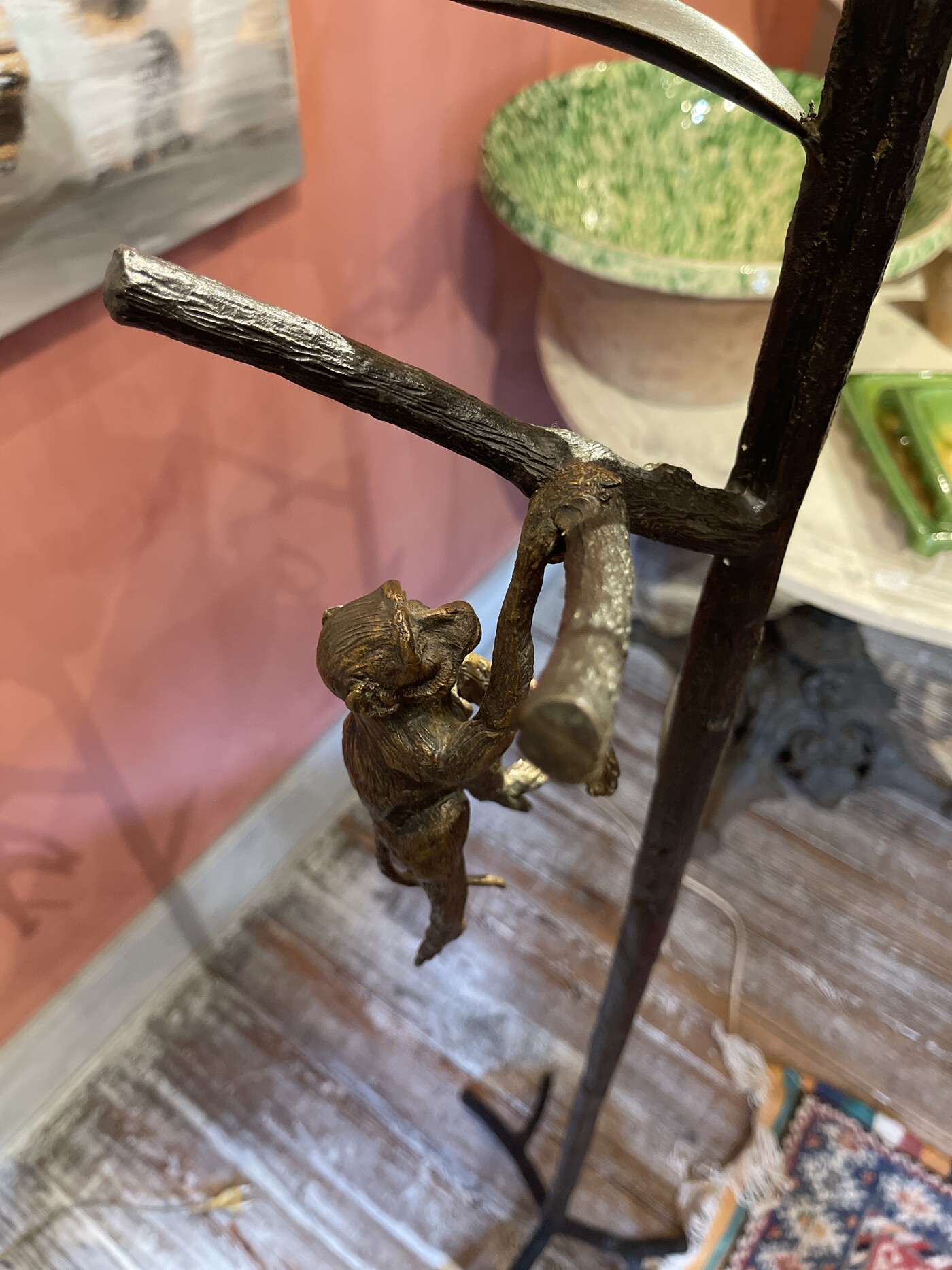 Floor lamp in bronze