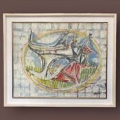 Painting , oil on canvas , Dotti 1975