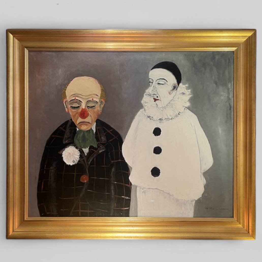 Painting , Oil on canvas Paul Van Hoeydonck