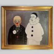 Painting , Oil on canvas Paul Van Hoeydonck