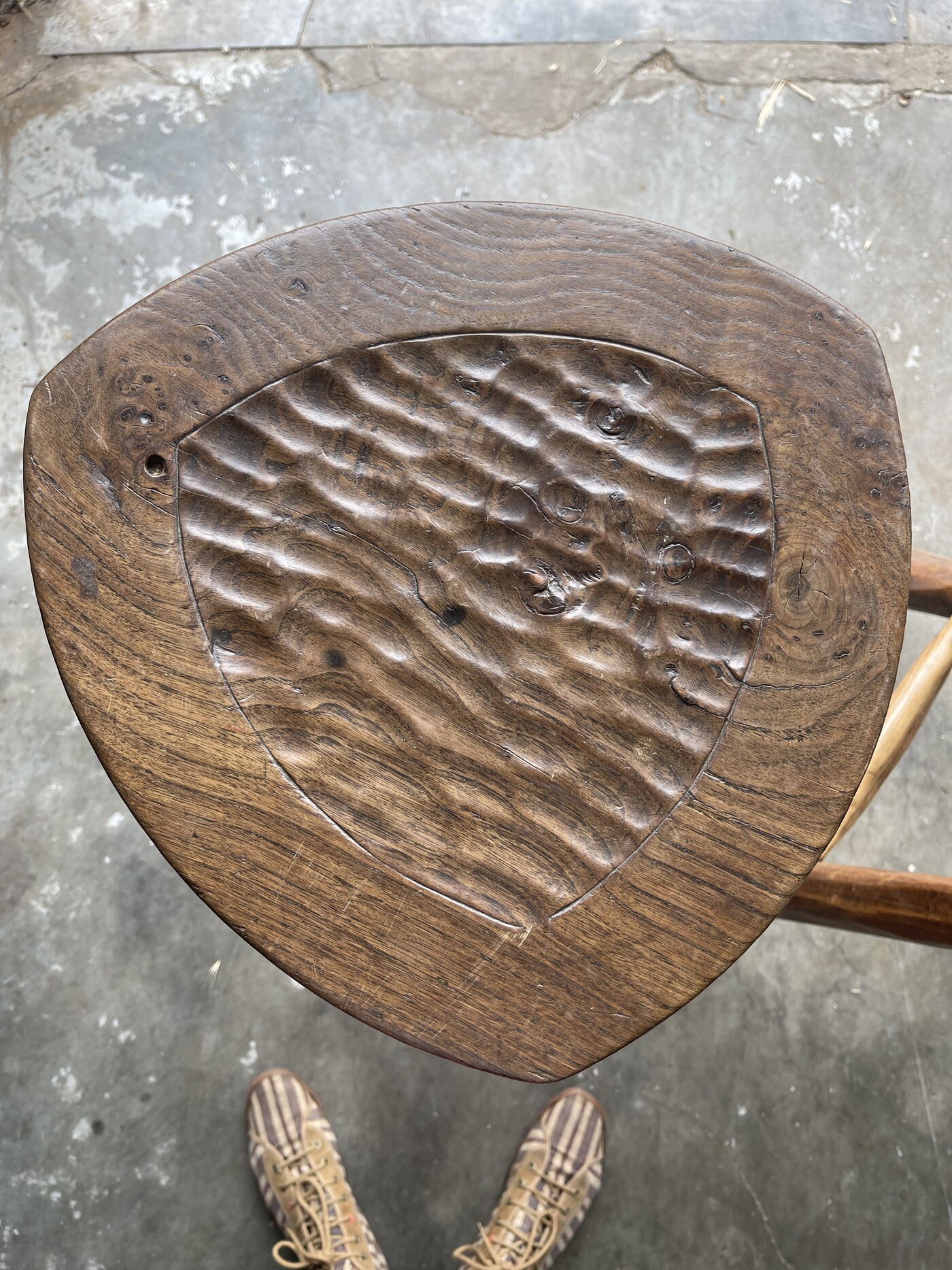 Set of 3 bar stools circa 1900