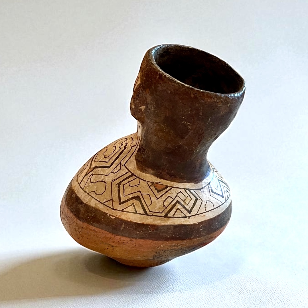 Shipibo Conibo Eastern Peruvian drinking pot