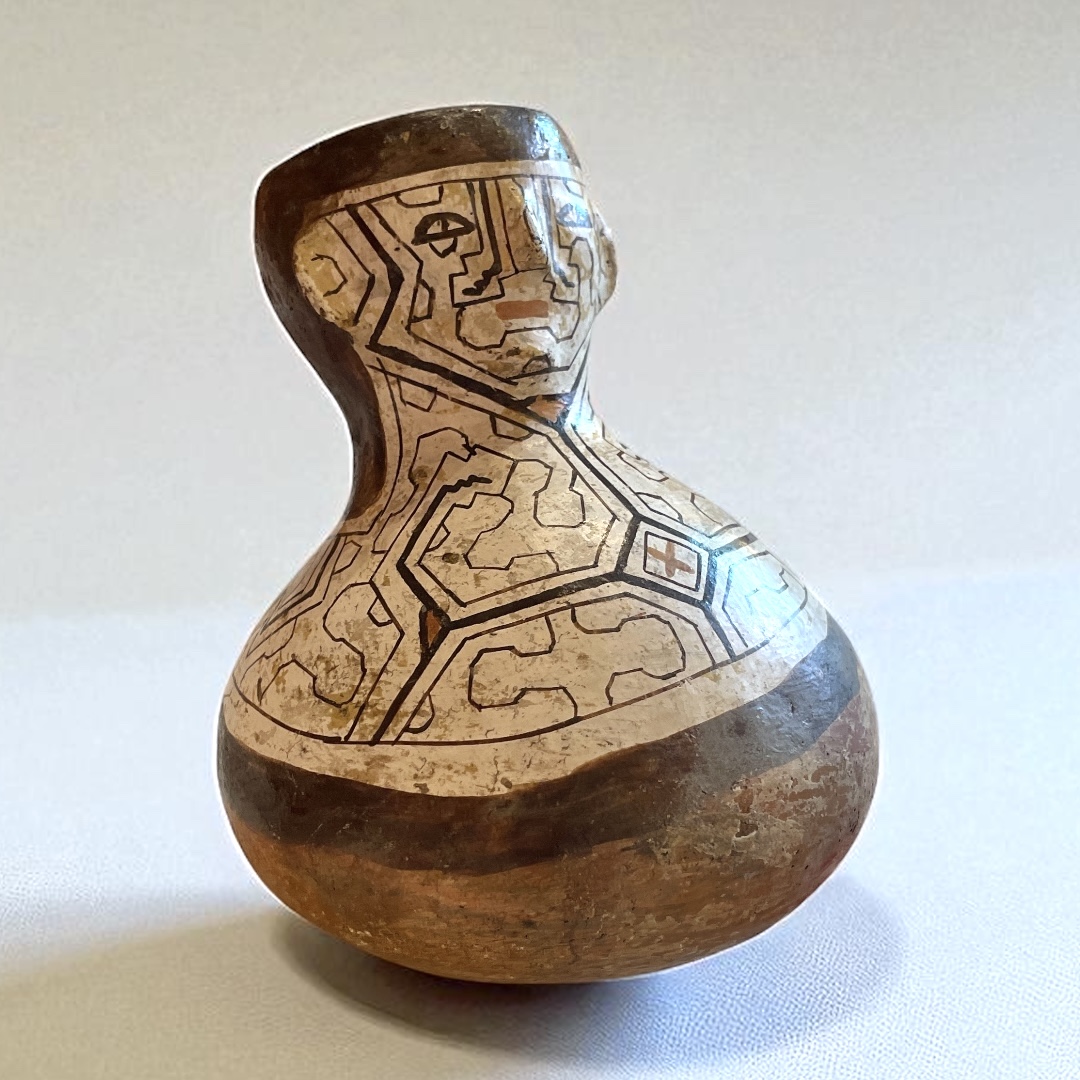 Shipibo Conibo Eastern Peruvian drinking pot
