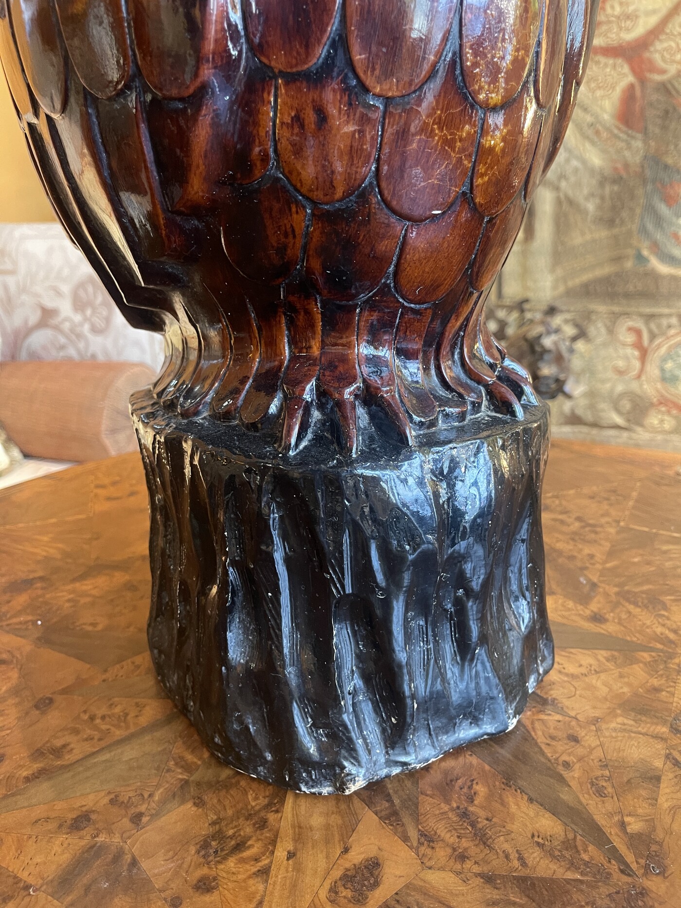 Terracotta umbrella stand 