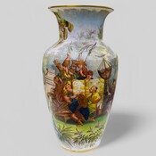 Vieux Paris style porcelain vase