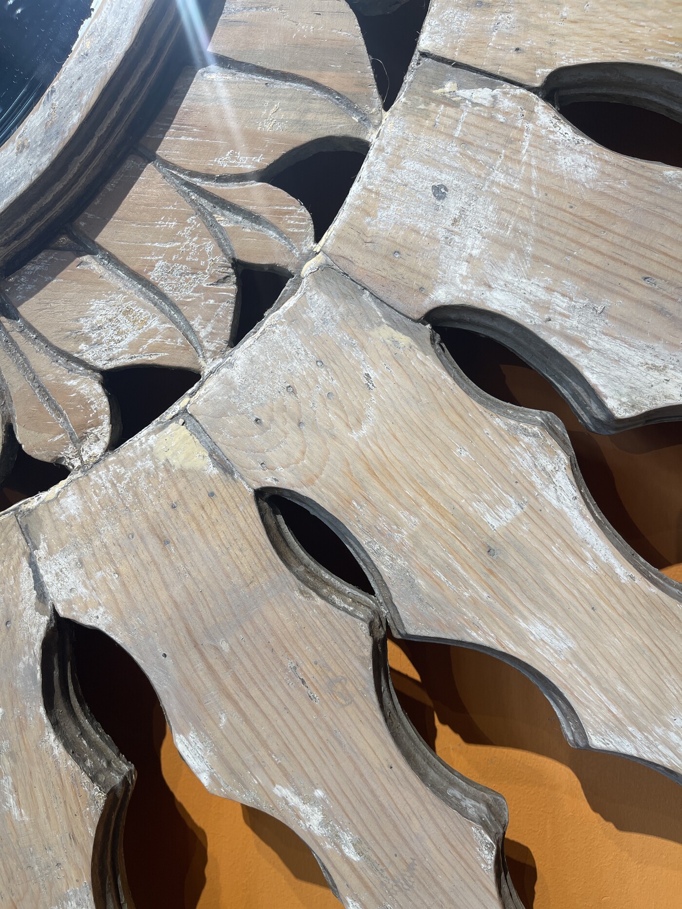 Wooden Spanish mirror circa 1900